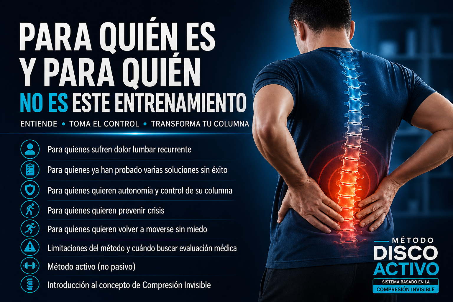 Para quién es y para quién no es este entrenamiento — Método Disco Activo